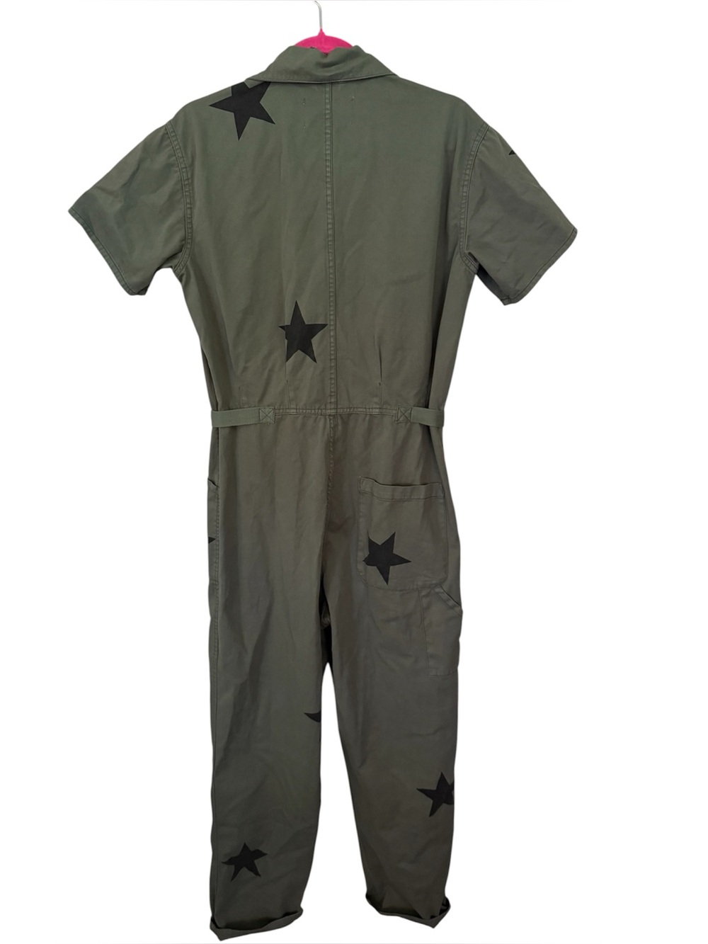 Pistola Grover Jumpsuit Royal Honor Olive Green with Black Stars Size Small - Picture 10 of 13